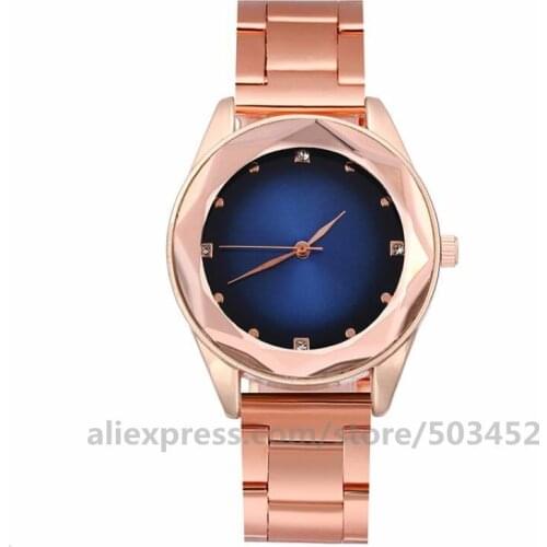 100pcs/lot 919894 Steel Belt Watch Fashion Women Watches Rose Gold Wrist Watches Factory Price Zegarki Damskie