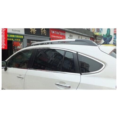 12 pcs Chromed Window Windows Trims Cover For Subaru XV 2009