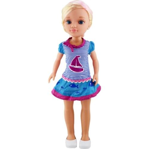 2021 New Blue Dress Clothes Fit With 43cm FAMOSA Nancy Doll (Doll and shoes are not included), Doll Accessories