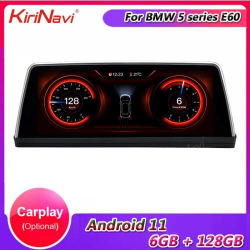KiriNavi 10.25" Android 10.0 Car Radio Automotivo For BMW 5 Series E60 Car Multimedia Player Auto GPS Navigation 4G 2005-2010
