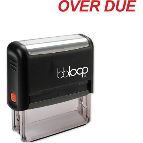 Bbloop Overdue w/Italic block Style Font and Design Self-Ink
