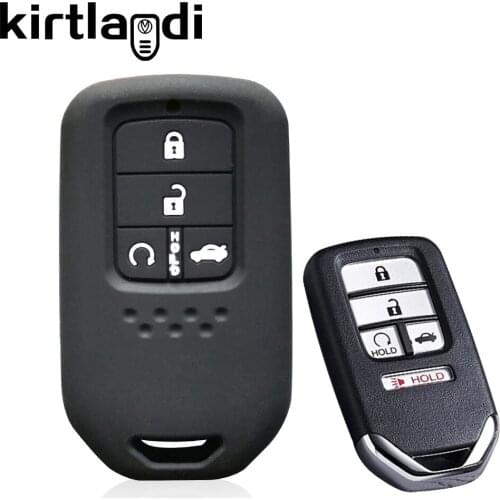 5 Buttons Key Case Cover for Honda Civic Fit Accord Pilot CRV HR-V Car Keyless Smart 2015 2016 2017 2018 Auto Accessories Shell