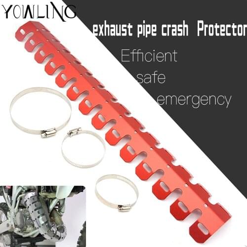 For Honda CRF 250 450 L/R CRF230M CRF230L FTR CR XR XL CRM Exhaust Muffler Pipe Leg Protector Curve Heat Shield Cover Off Road