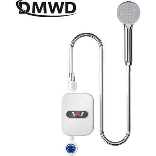 DMWD Electric Water Heater 220V Kitchen Instant Hot Water Tap Heater Electric Water Faucet Instant Heater With Bathroom Shower