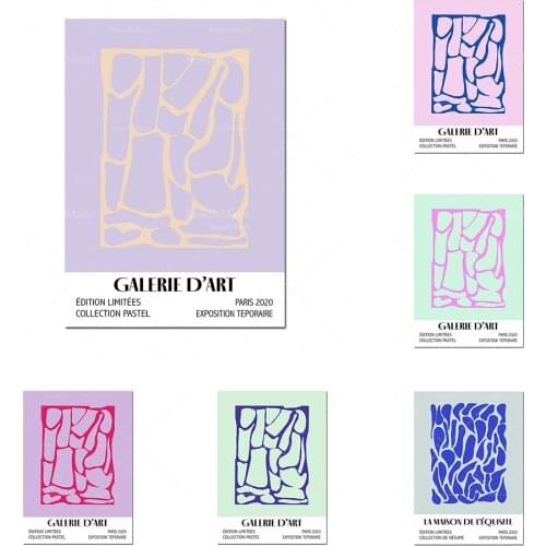 Gallery Abstract Art Printing | World Expo Museum Floral Exhibition-Mid-Century | Pastel Impressionist Impressionist Years