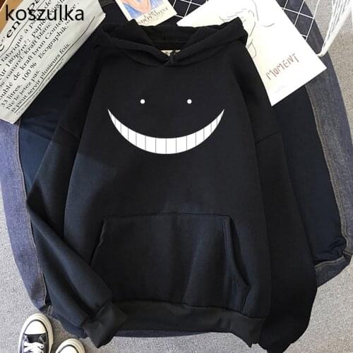 Japanese Anime Karma Akabane Hoodies Sweatshirt Funny Clothes Harajuku Hoodied Cartoon Women Assassination Classroom Hoodie