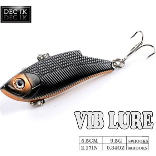 Crankbait Vibration Sinking Jig Vibra Ice Fishing Lure Tackle 5.5cm 9.5g Wobbler Winter Vib Artificial Hard Fake Bait Sea Tools