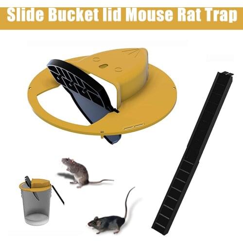 Rats Deadly Weapon Flip N Slide Bucket Lid Mouse Trap Humane Or Lethal Trap Door Style Protect Plant And Vegetable Food Safety
