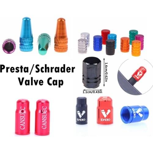 Valve Cap Bike Aluminium Alloy Valve For Bicycles Caps Tire Dust Cover