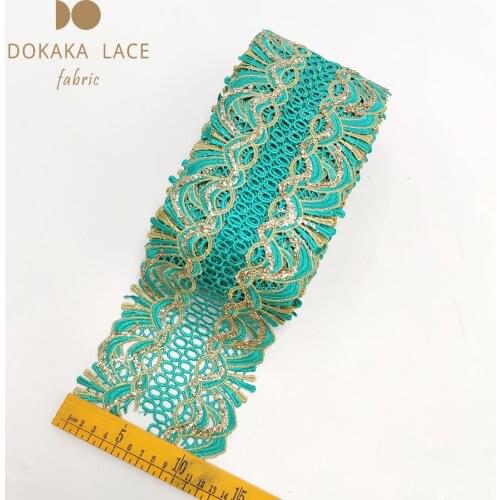 Top Sell !!! 5 Yards 2021 African High Quality Lace Ribbons For Craftes DIY Sewing Accessories Handicrafts For Senegal Sewing