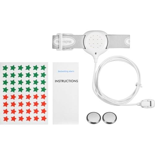 MA-108 Bedwetting Alarm Enuresis Alarm with Light Sound and Vibration USB Rechargeable for Boys Girls Kids Children Adults