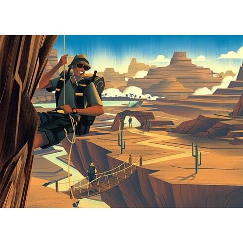 5D DIY Poured Glue Diamond Painting Kits Scalloped Edge Hiking Skiing Rock climbing Parachute Anime Wall Decoration Unique Gift