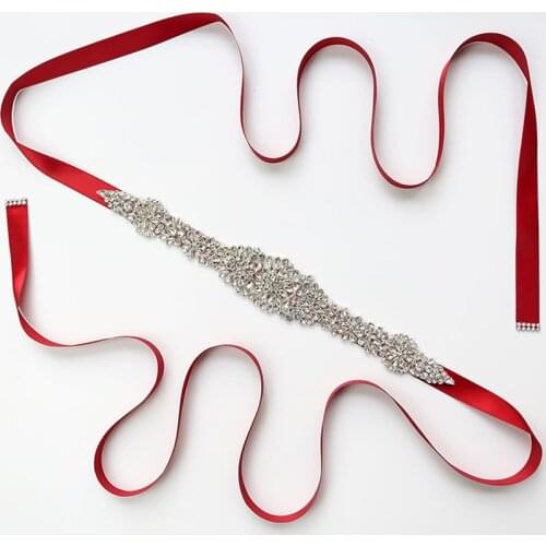 New luxury Rhinestone adornment Belt Wedding Dress accessories Belt 100% hand-made best selling Bridal Sashes Fro Prom Party