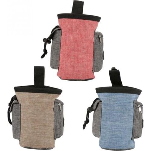 Portable Outdoor Pet Dog Treat Pouch Dog Training Treat Bags Pet Feed Storage Pouch Puppy Snack Reward Waist Bag
