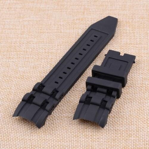 1Pc 26mm Black Rubber Watch Band Strap Fit for Invicta Pro Diver Chronograph Collection