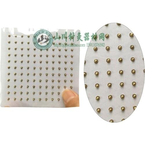 Magnets Gold Plated Ear Seeds Sticker Paste Bean Acupressure massage seed for Acupoint Therapy Auricular Acupuncture 121 PCS