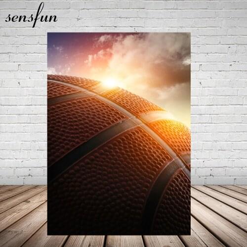 Sensfun Basketball Sports Photography Backdrop For Boys Custom Size Backgrounds For Photo Studio 5x7FT Vinyl