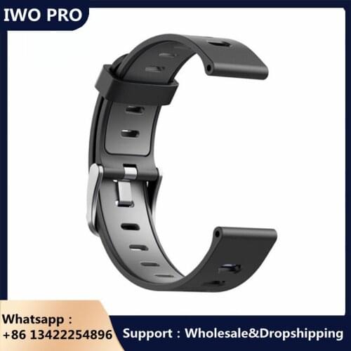IWO PRO Silicone Bracelet Strap 2020 for IP68 Waterproof GPS P1C Smartwatch Smart Watch Smart Wristbands Watch Band