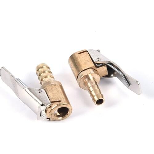 Valve Stem Connector Copper Air Chuck Lock On Clip For Car Inflatable Pneumatic Mouth Joint