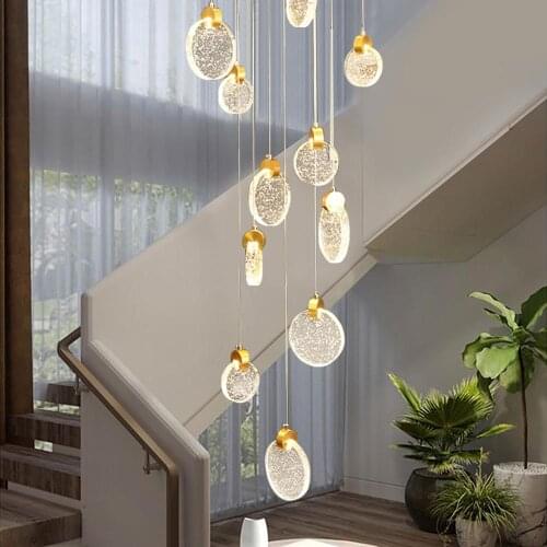 Modern Crystal Chandelier Ceiling Hanging lamp Long cristals Lighting Dining Room LED Ceiling Chandeliers fixtures lumniare