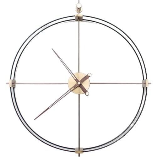 Modern Spain Designer Wall Clock Metal Luxury Large Nordic Clocks Wall Home Decor Silent Gold Watch Living Room Decorative Gift