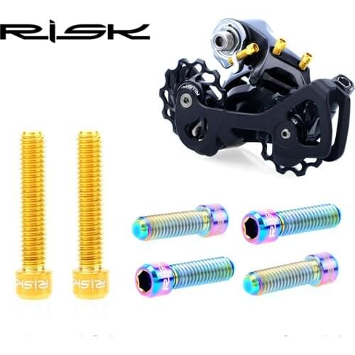 Ultralight Bike M4x13.5mm 20mm Titanium Ti Socket Head Bolts Allen Hex Screw For Front /Rear Derailleur H/L Thumb Shifter Bolts
