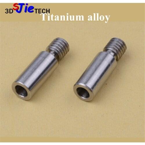 2pcs Super smooth Kraken Titanium alloy Heat Break throat Chimera/Cyclops TC4 thermal barrel 1.75mm 3d printer