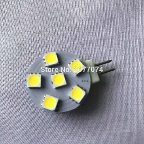 1.1W warm led lights g4 light 6 led smd5050 led g4 dc12v DC10-30V or AC8-18V CRI:>80 LED Bi-pin Lights 1PCS JTFL159
