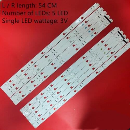 1Set= 10Pieces For 55 inch TV KD-55X8000C Led backlight strip SVY550AH0 SVY550AH0-Rev00-5LED-L-150223 5 Lamps