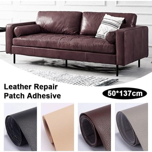 1 Roll Self-Adhesive Leather Repair Tape Patch First Aid for Couch Sofa Car Seat Furniture Jackets Handbag 18.5x54in