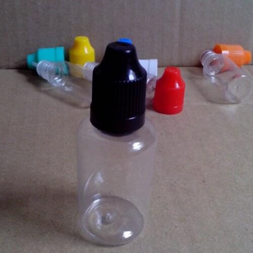 11pcs Empty 30ml Clear Bottle PET Hard Plastic Dropper Bottles With Childproof Cap E Liquid Needle Vial