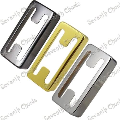 12Pcs/lot 3 Colors Hole Brass Electric Guitar Pickup Humbucker Covers Chrome Black Gold guitar accessories