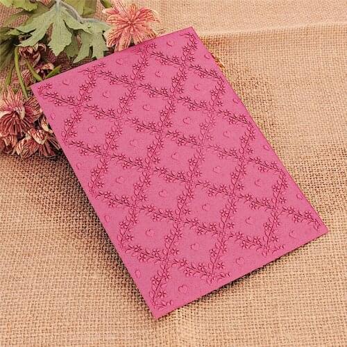 15x15 Lovely Grass Embossing Folders Plastic Halloween Scrapbooking DIY Template Fondant Cake Photo Album Christmas Card Making