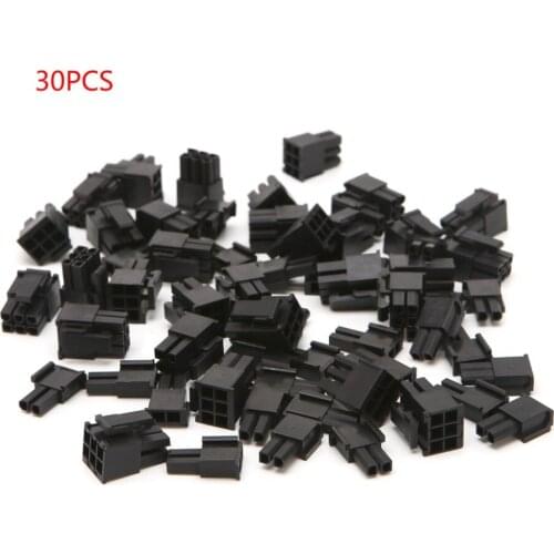 30 Pcs 4.2mm 6+2 Pin Male Power Plastic Shell For PC Graphics Card PCI-E Splice Terminals