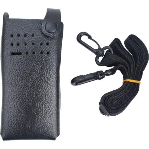 Two Way Radio Cowhide Protective Sleeve Bag Hard Holster Case for Motorola XIR P8200 P8208 P6500 P6200 GP328D Walkie Talkie