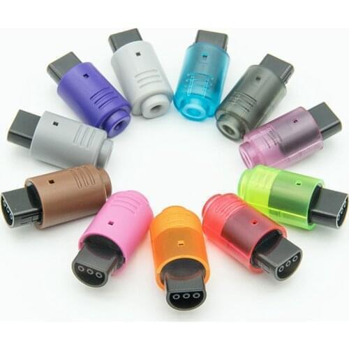 Colorful 3 Pin male Connector Socket Jack Replacement Parts for N64 gamepad controller