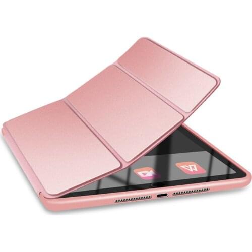 For iPad Air 2 Air 1 Case 9.7 inch Cover Ultra Thin Lightweight PU Leather+Silicone Soft Back Smart Case Auto Sleep wake up