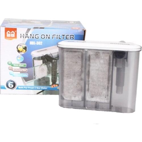 HBL-303 Small fish tank filter ultra-thin wall-mounted aquarium external filter Falls Silent