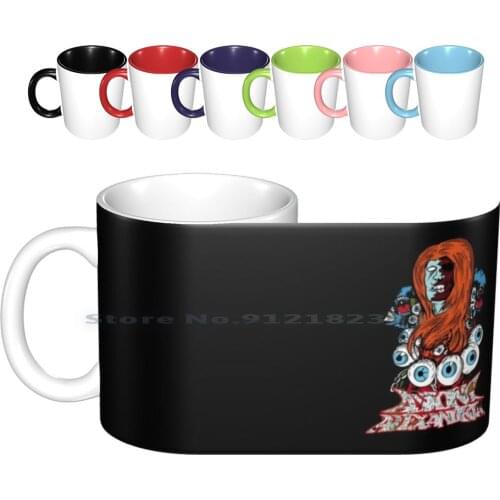 Many Eyes Monster Ceramic Mugs Coffee Cups Milk Tea Mug Asking Lyrics Stand Up And Scream Stepped Up Alexandria Asking Destiny