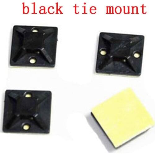 Cable tie mount black Zip Tie car Cable Wire Removable Self Adhesive cable tie base Wall Holder Mount Clip/Clamp cable fix
