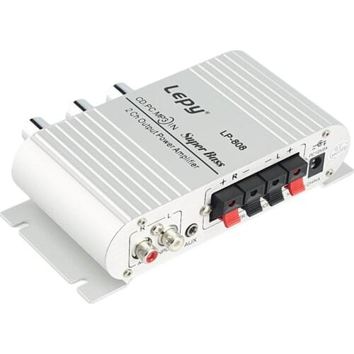 Mini HiFi Sliver 12V 200W CD MP3 Radio Car Auto Motor Boat Home Audio Stereo Bass Speaker AMPLIFIER BOOSTRER Verstarker Vehicle