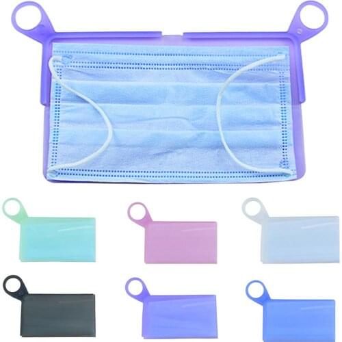 PP Fashion Mask Cover Bag Portable Facemask Holder Face Mask Storage Box Case Save Mask Boxes Caja Para Guardar Mascarillas