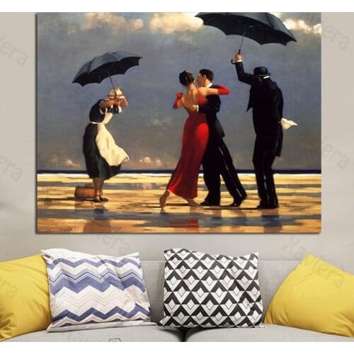 Retro Wall Art Poster Men and Women Dancing Canvas Painting Classic Movie Scene Prints and Pictures Home Decoration Living Room