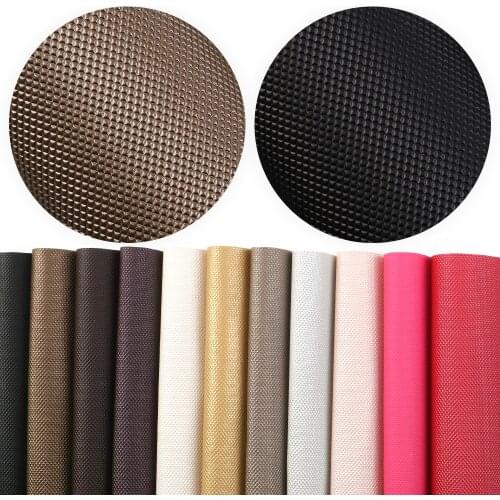 Solid Bump Texture Plain Colour Small Argyle Synthetic Leather Sheets DIY Crafts For Hair Bows Handbag Home Decoration Vinyl