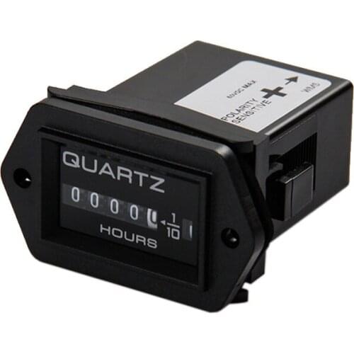 Wholesale Mechanical Hour Meter for Marine Boats Trucks Tractor Lawn Mower Hour Meter Gauge Timer Counter DC 12 - 40V HM004