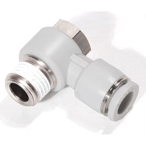 PH pneumatic quick connector hose trachea outer hexagonal white right angle bend quick plug connector 1/8 1/4 3/8 1/2