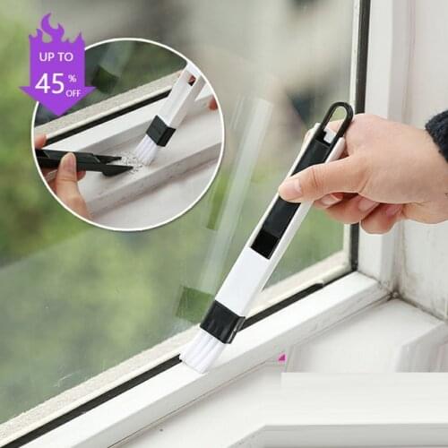 2 PCS Window Cleaning Brush, Multifunctional Kitchen Accessories, Slot Cleaning Brush, Keyboard Cleaner, Home Cleaning Utensils