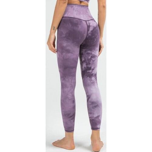 ATHVOTAR Sporty Women Push Up Leggings Fitness Seamless Sexy Women Leggings Quick Dry Tie Dye Female Joggings Pants