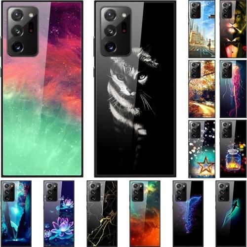 Glass Case For Samsung Galaxy Note20 Plus Tempered Glass Phone Case Phone Cover Phone Shell Series 1