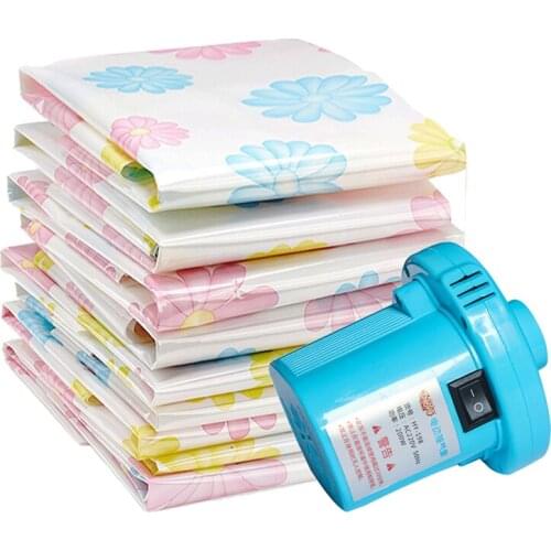 Vacuum Compression Large Bag 1 Electric Pump Luggage Storage Bag Quilt Vacuum Storage Down Jacket